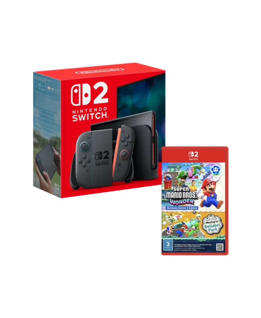 Switch 2 BTR con Super Mario Bros Wonder