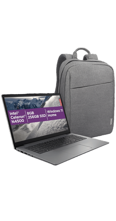 Ideapad 1 Celeron N4500 con mochila
