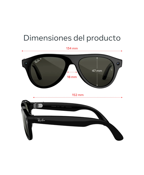 Gafas con IA Ray-Ban Meta 3 Aviator