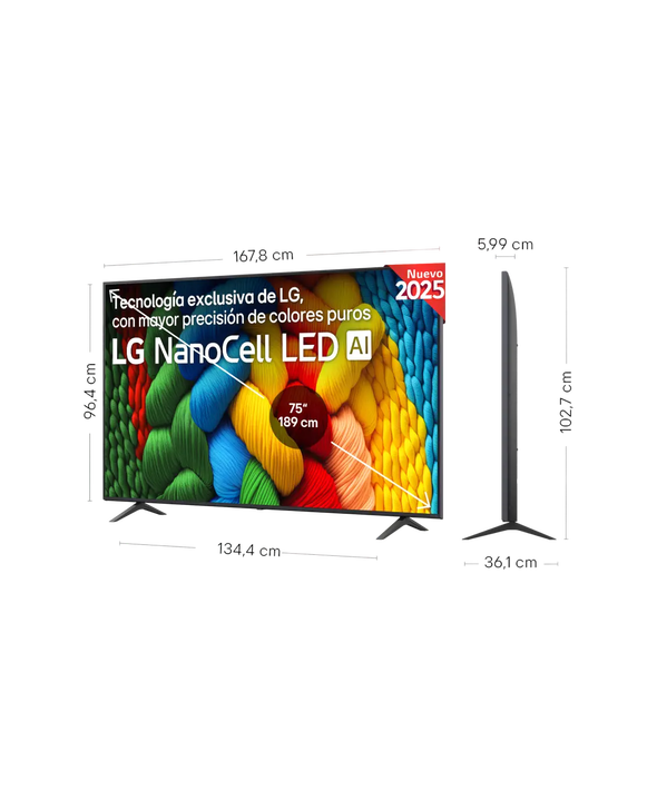 Televisor Smart TV 75 Nano80 4K