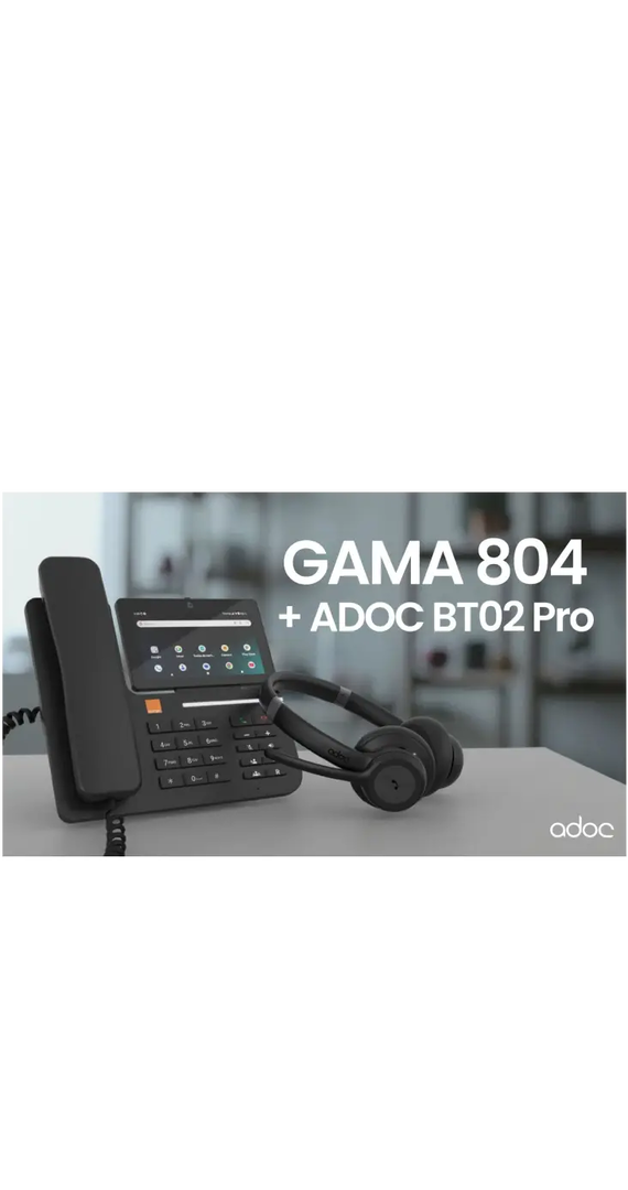 Gama 804 + ADOC Auriculares BT02 PRO