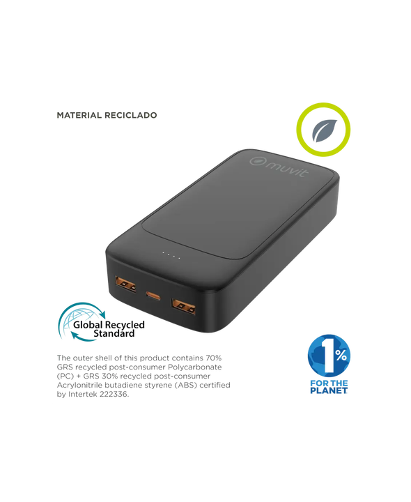 Power Bank 20000 mAh Dual USB + Dual USB C
