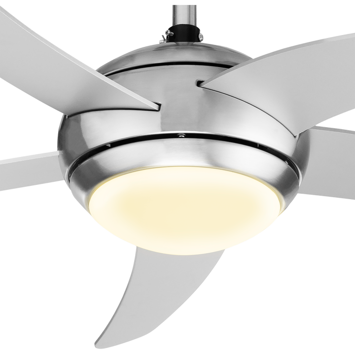 Tristar VE-5815 Ventilador de techo
Di&aacute;metro de ventilador: 112 cm
Ajustes regulables: 3 
Funci&oacute;n de temporizador: 2/4/8 h
Flujo de aire: 6396 m&sup3;/h
Velocidad: 215 rpm
Nivel sonoro: 48.82 dB
Motor de doble giro
Mando a distancia
Tipo de casquillo: E14 
N&uacute;mero de accesorios : 1