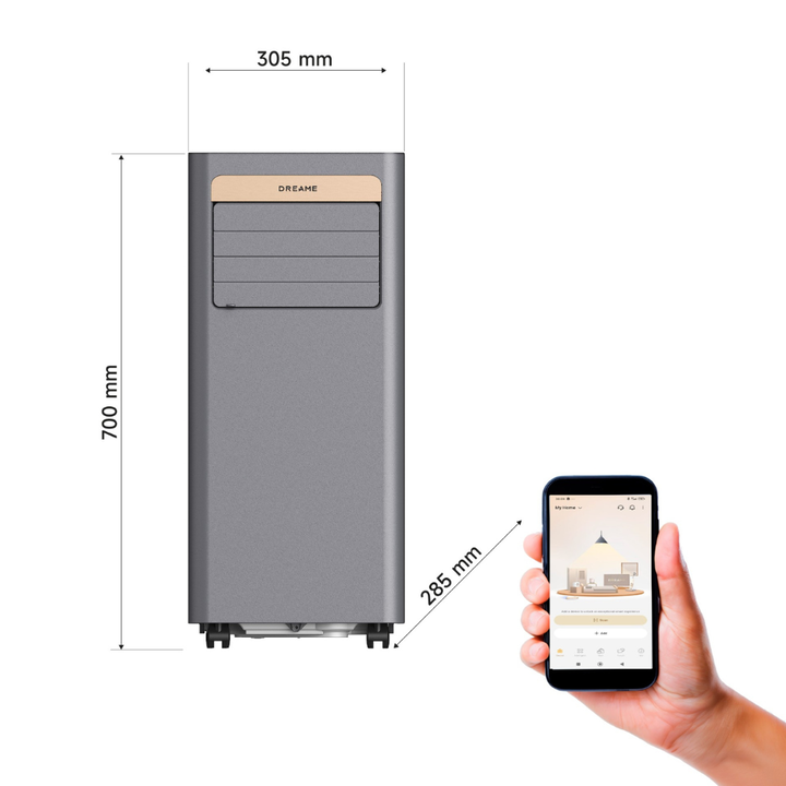DREAME Aire acondic. port&aacute;til 2.600 frig. wifi 9KP-Wind10