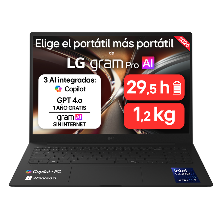 Port&aacute;til 16" Core Ultra 7 355 16Z90U-G.AU88BN