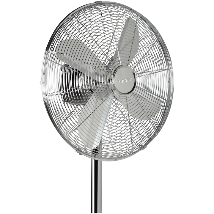 Tristar VE-5951 Ventilador de pie
Di&aacute;metro de ventilador: 40 cm
Ajustes de velocidad: 3 
Oscilaci&oacute;n: 85 &deg;
Velocidad: 900-1100-1200 rpm
Flujo de aire: 3946 m&sup3;/h
Nivel sonoro: 63.91 dB
&Aacute;ngulo ajustable: 20 &deg;
Regulable en altura: 91-128 cm
Protecci&oacute;n de sobrecalentamiento
Potencia: 50 W