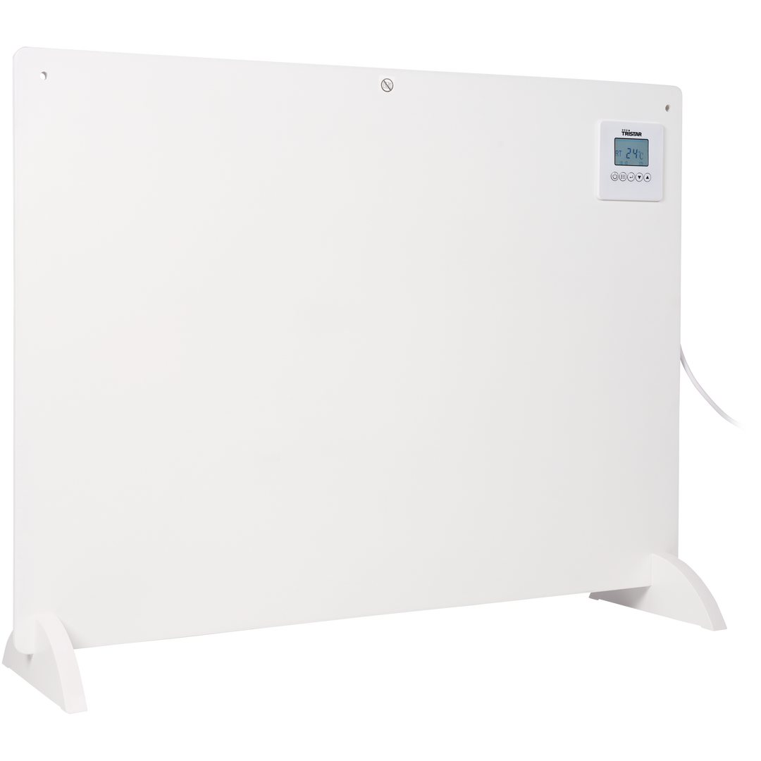 Experimenta la máxima comodidad y control con el Tristar KA-5094 Infrared Panel Heater, que cuenta con una forma eficiente de calentar. Con su termostato ajustable, función de temporizador y pantalla LCD, este calentador ofrece calor personalizable y controles fáciles de usar. Ya sea que desees calentar una habitación pequeña o crear un ambiente acogedor en un espacio más grande, este calentador infrarrojo es una elección perfecta. Su diseño elegante y tamaño compacto lo hacen adecuado para cualquier habitación, mientras que sus capacidades de calefacción potentes garantizan un calor rápido y eficiente. Experimenta los beneficios de la calefacción por infrarrojos con este innovador y fácil de usar panel calefactor.