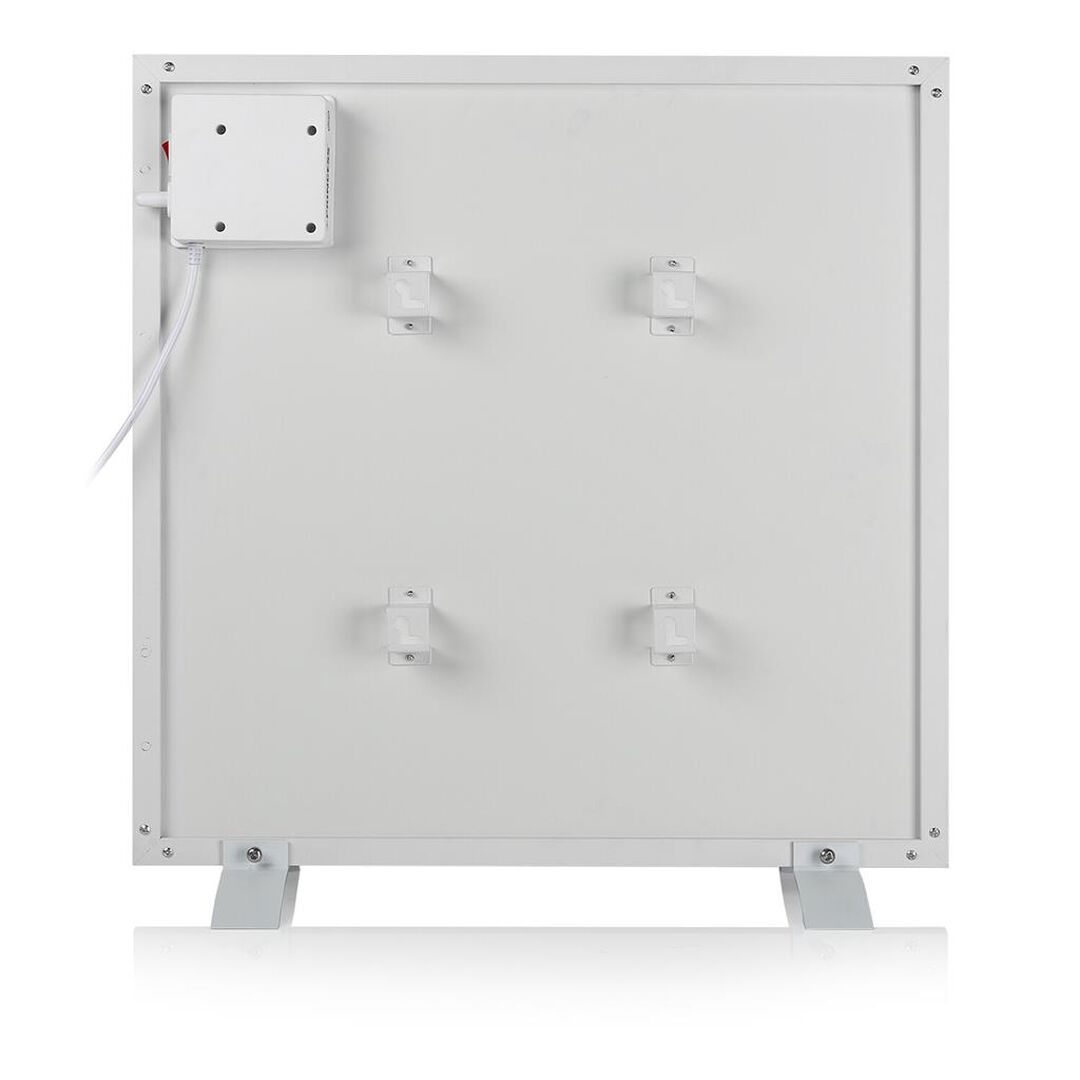 Elegante calefactor de panel de infrarrojos de 350 W con montaje en pared para una calefacción rápida, eficaz y sostenible. Controle el calefactor Smart por voz o a través de la aplicación Princess. Incluye función de temporizador y programación.