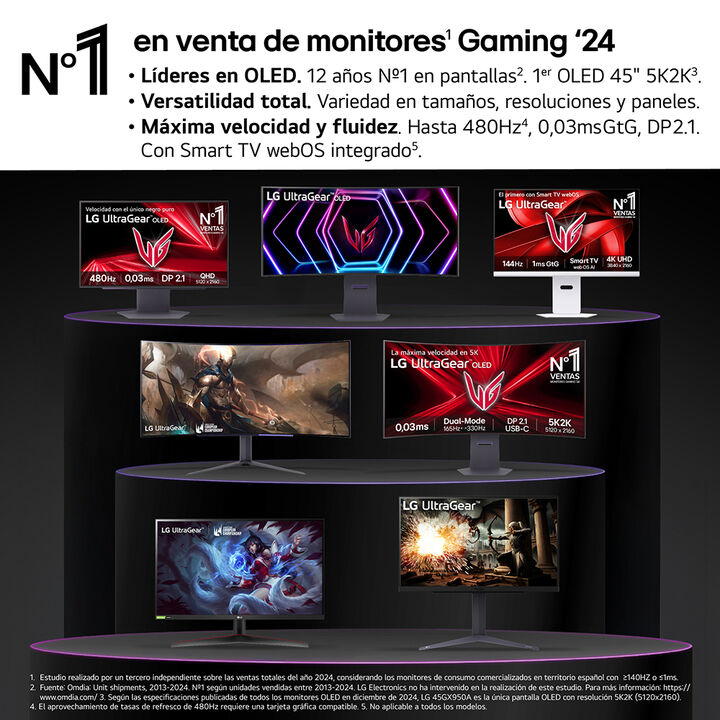 Smart Monitor Swing, 32" , serie Cine & Streaming, 4K UHD, Smart Monitor webOS 24, peana Swing port&aacute;til y flexible, Mando Magic Pointer Remote.