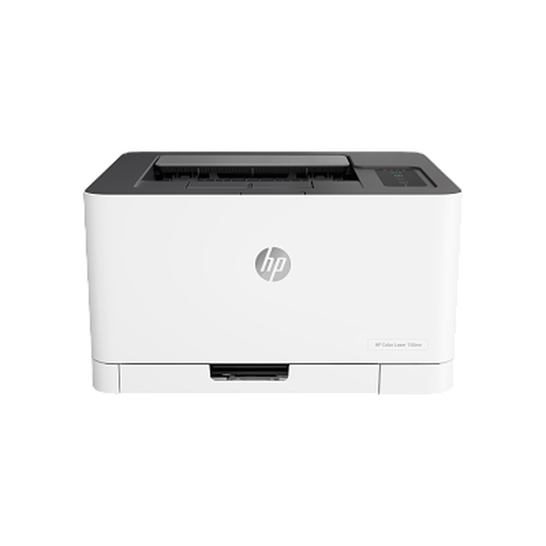 HP Color Laser 150nw a color más pequeña del mundo de su categoría. Imprime y obtén resultados en color de alta calidad, incluso desde tu teléfono.
