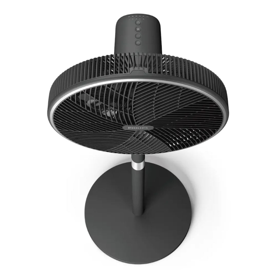 Ventilador de pie serie 3000*  Control por App Air+ * Rotación automática* Ventilador 2 en 1*  Diseño premium* Color Negro & plata