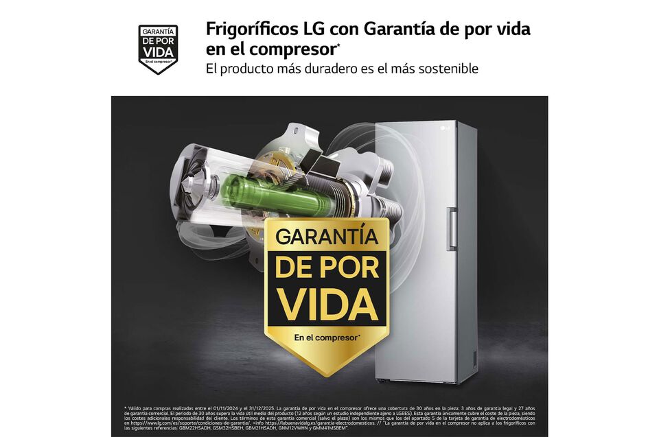 Frigor&iacute;fico 386 L Inox con DoorCooling+, No Frost, compresor Inverter y Wi-Fi opcional.