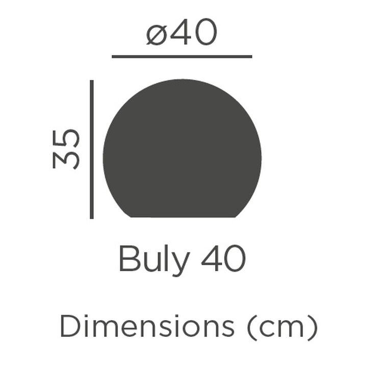 L&aacute;mpara bola Buly 40 Solar & Bater&iacute;a Luz RGBWW