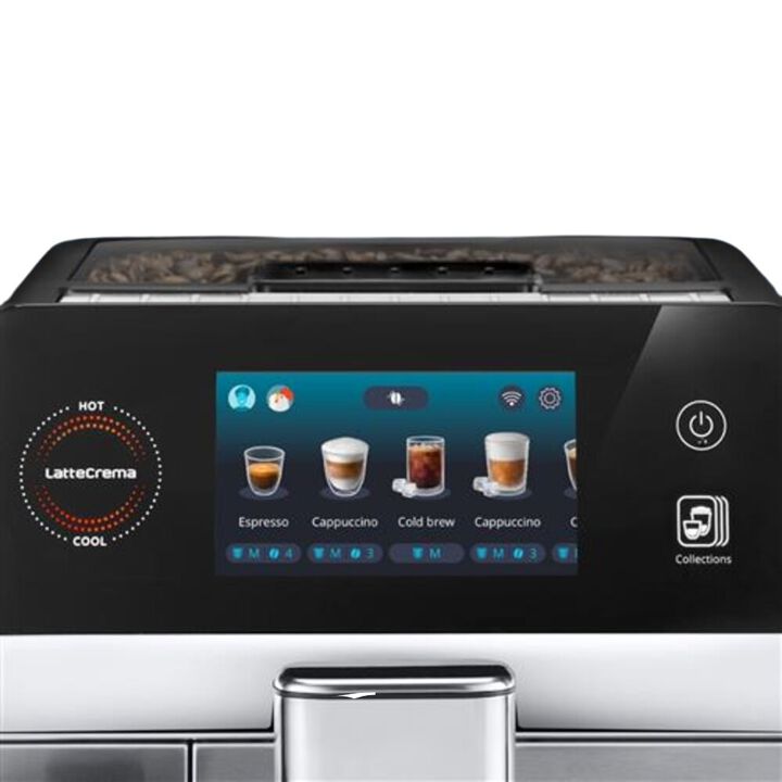 La cafetera superautom&aacute;tica De'Longhi Eletta Ultra   destaca por su gran versatilidad, especialmente gracias a sus dos decantadores LatteCrema que ofrecen: uno dedicado a bebidas con leche caliente, para una espuma densa y cremosa perfectamente controlada en temperatura, y otro especialmente dise&ntilde;ado para recetas fr&iacute;as, que ofrece una textura m&aacute;s ligera y refrescante.