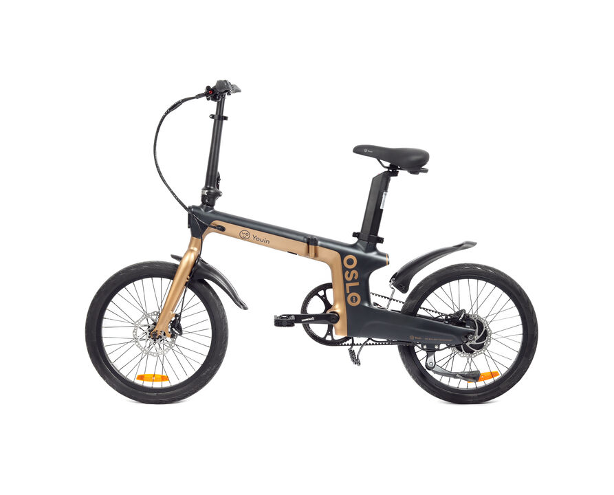 E-BIKE 20" YOUIN OSLO CARBON PRO NEGRO / DORADO
