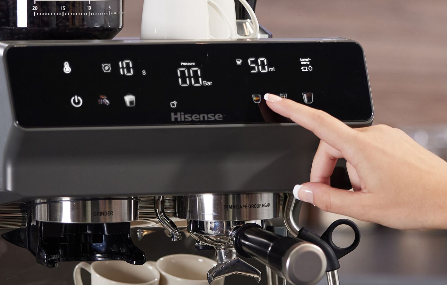 Cafetera Espresso Hisense HSACM20LP Autom&aacute;tica 20