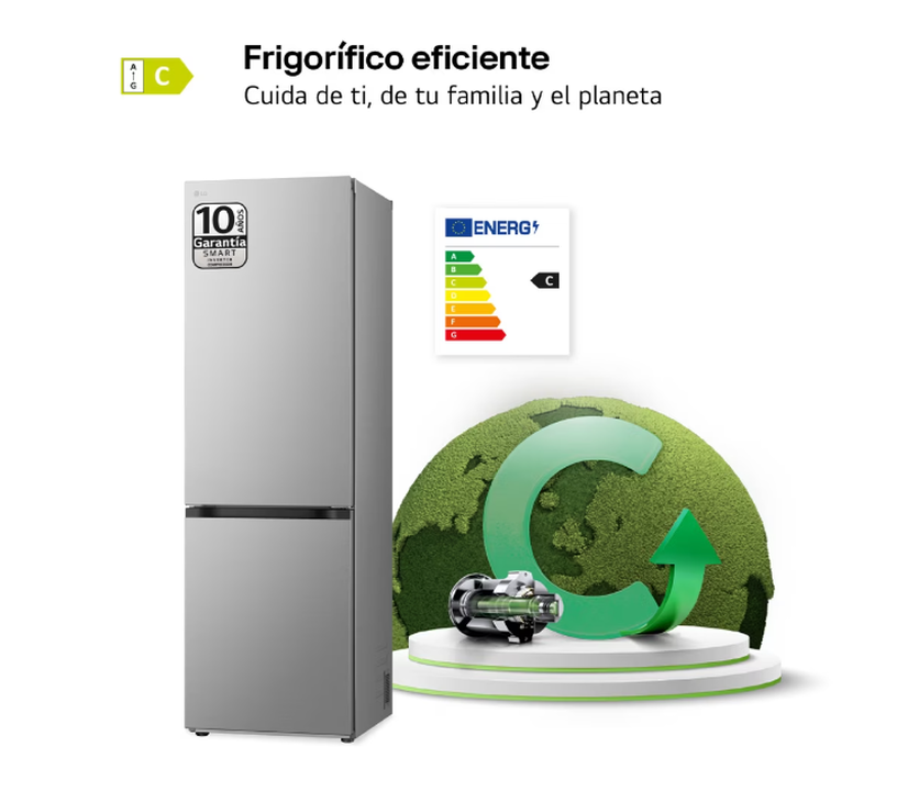 Descubre la excelencia en refrigeraci&oacute;n con el LG GBV5140CPY.