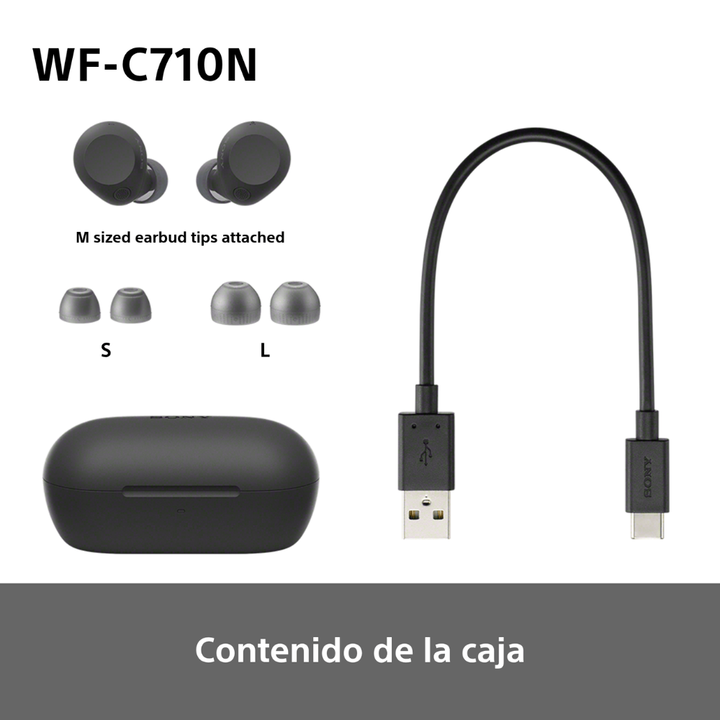 <p>Presentamos los auriculares inal&aacute;mbricos con Noise Cancelling Sony WF-C710N.-</p>