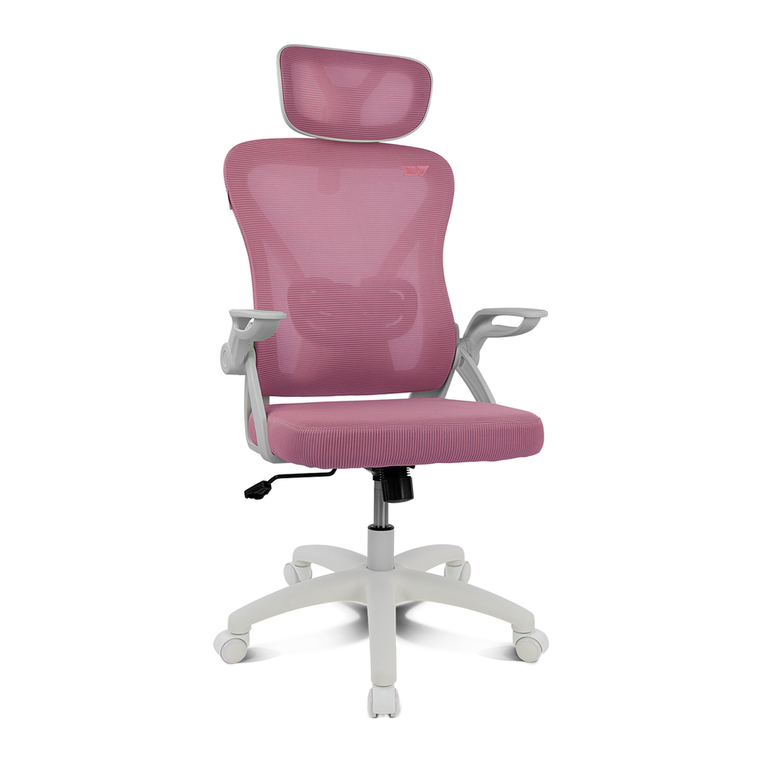 Silla mesh ergonomica drift Drair35 blanco/rosa