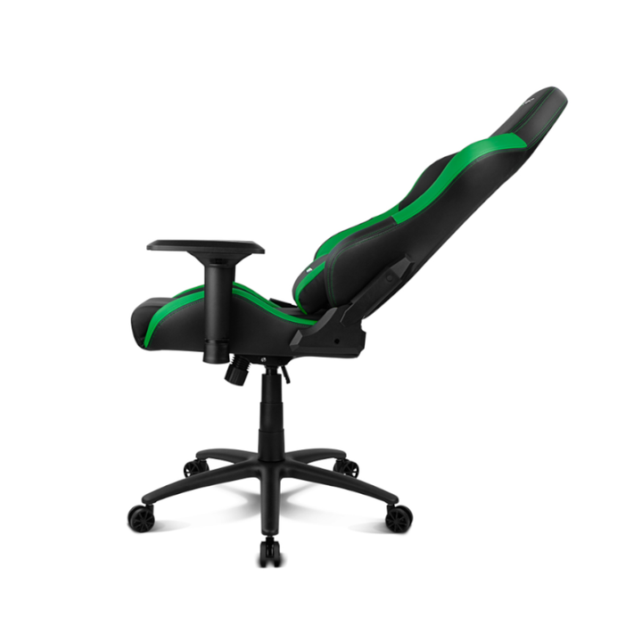 <p>Silla gaming - Drift DR250, Reposabrazos 4D, Coj&iacute;n cervical y lumbar, Reclinable, Giratorio, Verde.</p>
<p>Si quieres rendir al m&aacute;ximo en tus partidas necesitar&aacute;s estar lo m&aacute;s c&oacute;modo posible. Con la silla gaming Drift DR250 de color negro y verde lograr&aacute;s el mayor confort para afrontar tus desaf&iacute;os virtuales m&aacute;s exigentes.Adapta la silla a tus necesidades gracias a sus m&uacute;ltiples piezas ajustables. Podr&aacute;s tocar la altura, anchura, la posici&oacute;n y la rotaci&oacute;n del reposabrazos. El asiento es basculante y giratorio, para que se adapte mejor a tu centro de gravedad. La altura de la silla tambi&eacute;n es regulable gracias a su pist&oacute;n de gas de clase 4. Y adem&aacute;s, el respaldo es reclinable hasta los 135 grados.</p>