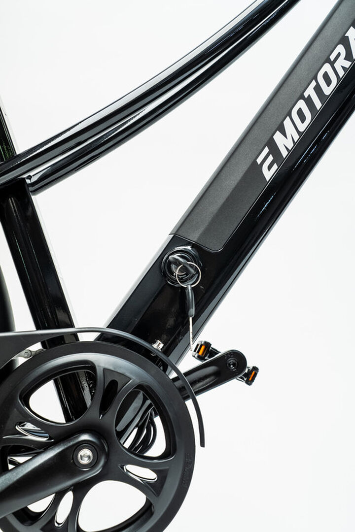 Bicicleta el&eacute;ctrica ciudad 29" PlayMouth Negra