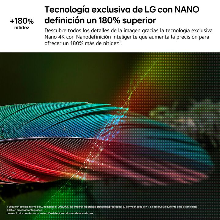 Smart TV LG NANO 4K UHD AI NU90 98 pulgadas 4K 2026