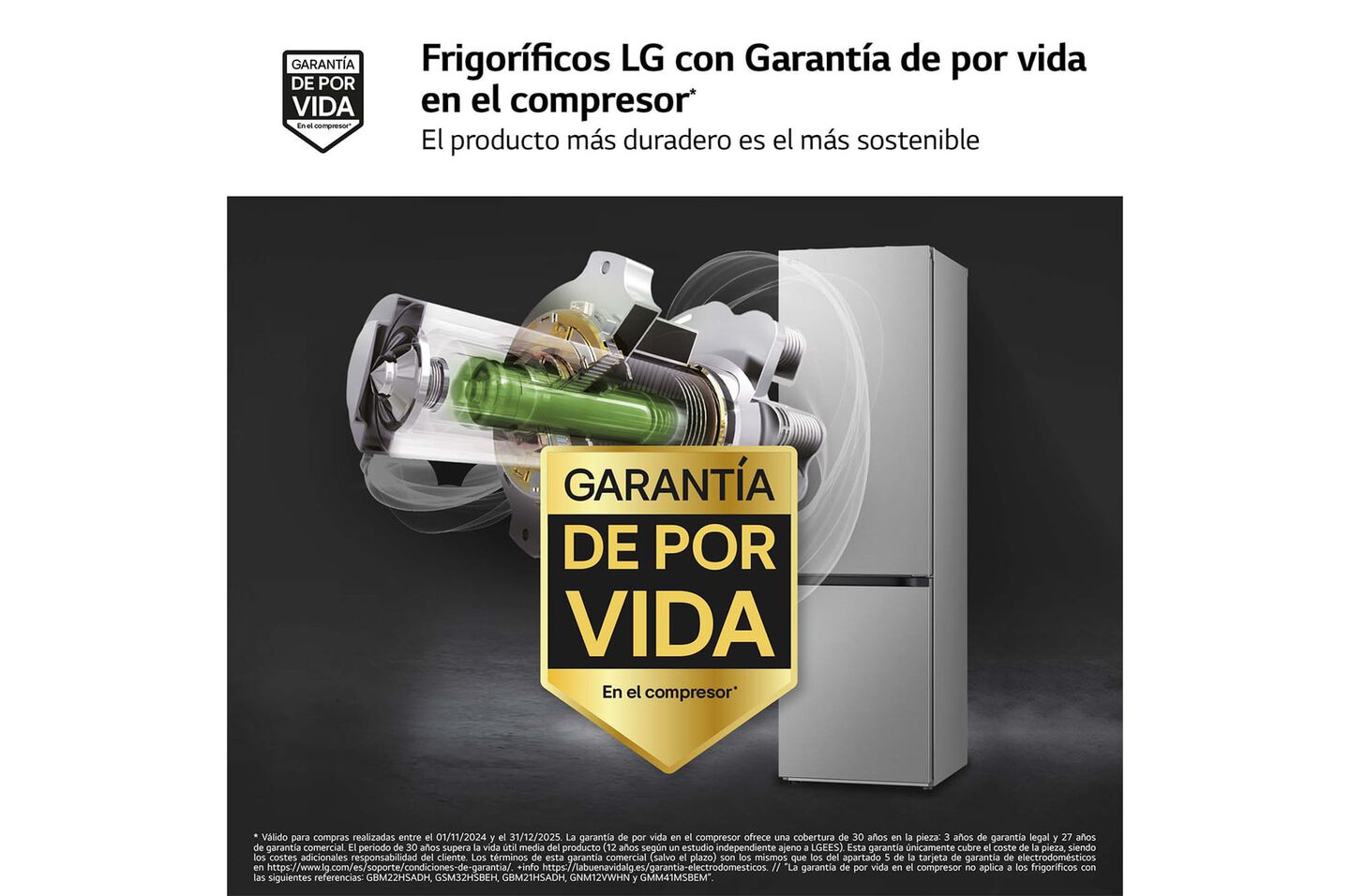 Frigor&iacute;fico Combi GBV22L0EPY  Inox antihuellas