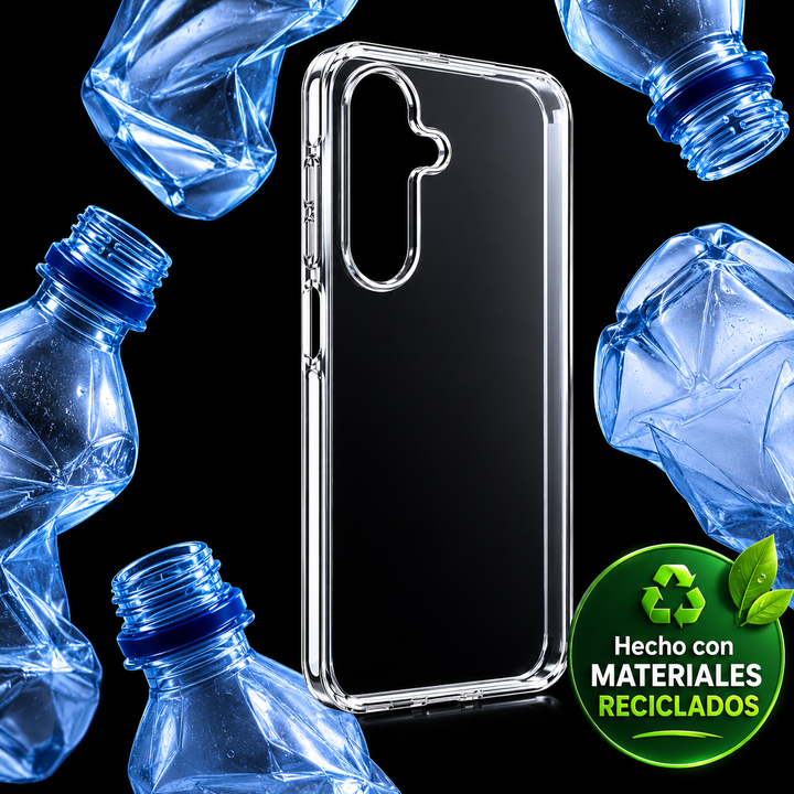 Funda Sostenible transparente para SamsungA17 + Ecoshield + Cargador carga r&aacute;pida 30W