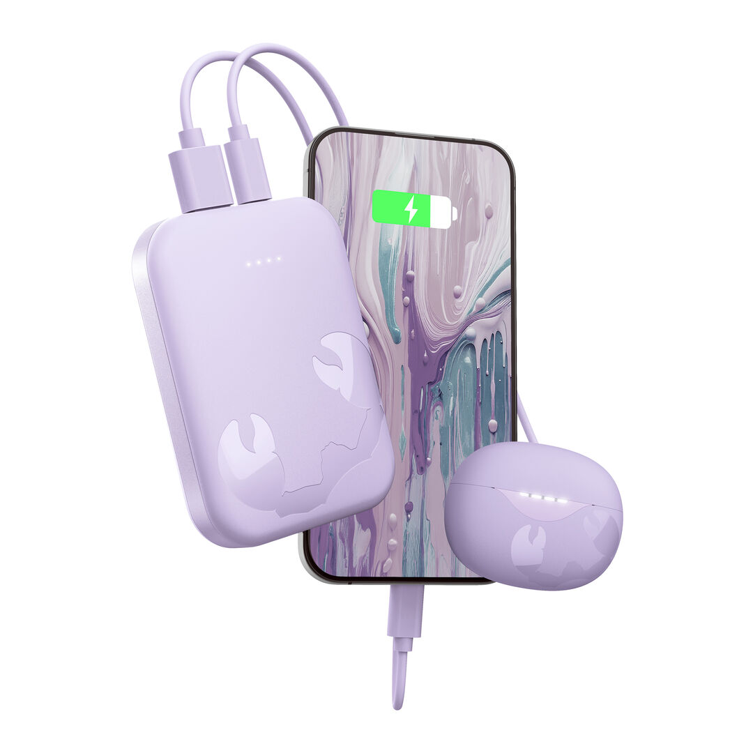 Powerbank 10000 mAh
Bater&iacute;a recargable de bolsillo
Mant&eacute;n tus dispositivos cargados y tu estilo a punto. El Powerbank de 10000 mAh es lo suficientemente delgada como para caber en cualquier bolsillo, proporcionando la m&aacute;xima potencia para cuando est&aacute;s en movimiento. Carga tu tel&eacute;fono hasta 3 veces y disfruta de velocidades de carga 2,5 veces m&aacute;s r&aacute;pidas con Power Delivery de 20 W.
 Carga ultrarr&aacute;pida con Power Delivery de 20 W
 Carga hasta el 50 % en 30 minutos
 Aprobado por aerol&iacute;neas
 Carga tu tel&eacute;fono hasta 3 veces