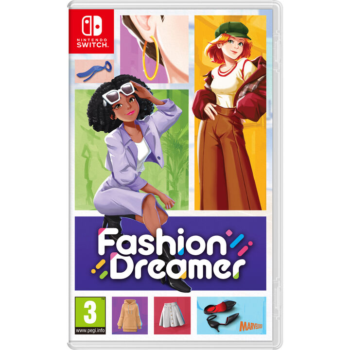 FASHION DREAMER SWITCH EDICIÓN ESPAÑOLA JUEGO FÍSICO PARA NINTENDO SWITCH
IDIOMAS:
   
Accede a un mundo virtual donde tus sueños de estilista se hacen realidad y la comunicación y la coordinación se mezclan de una forma jamás vista. ¡Tu nueva vida como influencer te aguarda!
¡Crea nuevos conjuntos para que te lluevan los Me gusta!
El espacio virtual está lleno de Musas, es decir, amantes de la moda que siempre andan buscando inspiración. Deslúmbralos a todos con tus ideas y, si logras captar su atención, te llevarás sus Me gusta. Obtén cada vez más Me gusta para arrasar como influencer.
¡Da Me gusta para conseguir nuevos objetos!
 
Video will open in a new window
¿Te has topado con una Musa que tiene un gusto impecable? ¡Pues házselo saber! Si le das Me gusta, podrás usar sus objetos de moda para ti y para recomendarles conjuntos a otras Musas.
Crea tu marca con todos los objetos personalizados que quieras.
¡Diseña ropa y accesorios nuevos sin límite! Personaliza más de 1400 objetos coleccionables con tus estilos favoritos para darles tu toque único. Tus creaciones serán la base de tu marca, así que recomiéndaselas a otras Musas y conquista el mundo de la moda.
¡Conéctate a internet e interactúa con Musas de todo el mundo!
Si te conectas a internet, las Musas de otros jugadores aparecerán en tu mundo y podrás hacerte con todos los conjuntos originales que lleven. ¡Tus diseños podrían obtener fama internacional en muy poco tiempo!