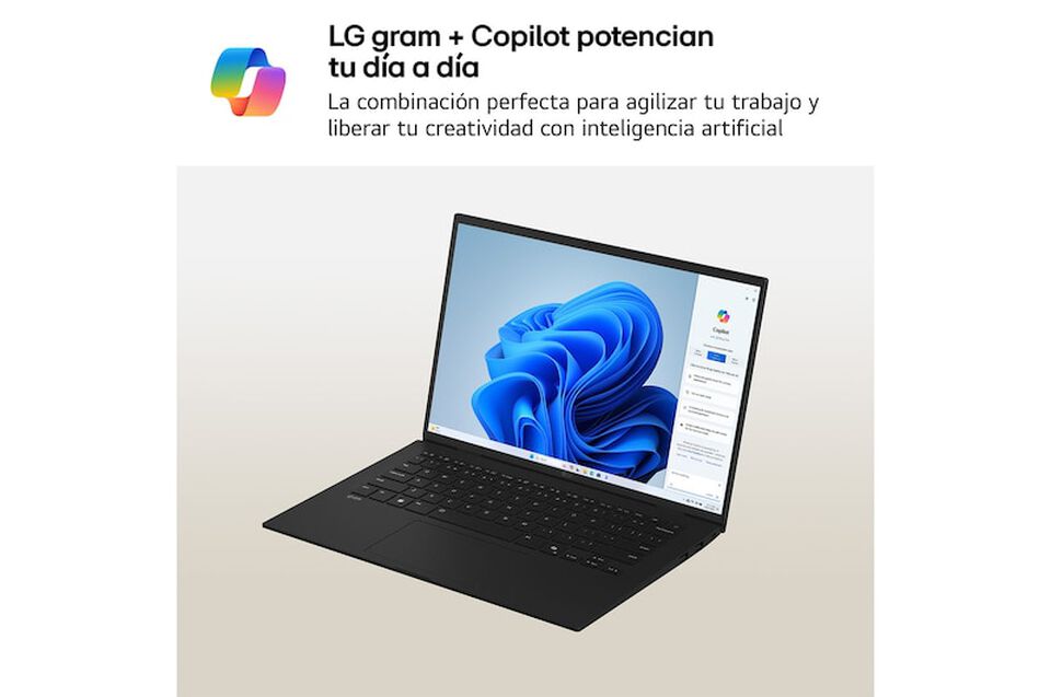 Port&aacute;til 14" LG gram - 14Z90T, Windows 11, Intel&reg; Core&trade; Arrow Lake, 32 GB RAM, 1 TB SSD, Panel IPS WUXGA (1920x1200), Ligero 1,1 kg, 30 h, Negro