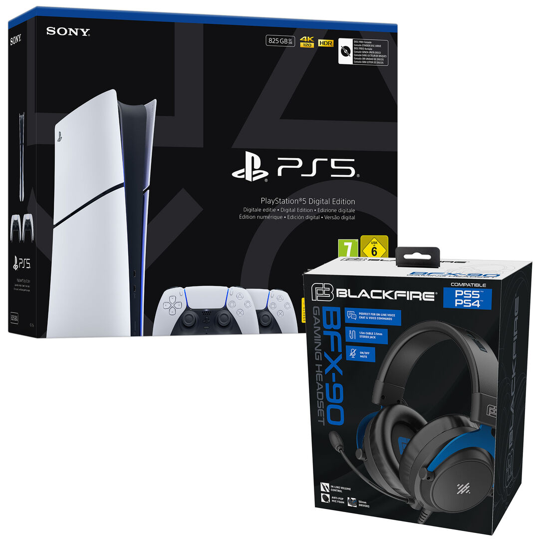 Pack PS5 Digital con 2 DualSense + Auriculares