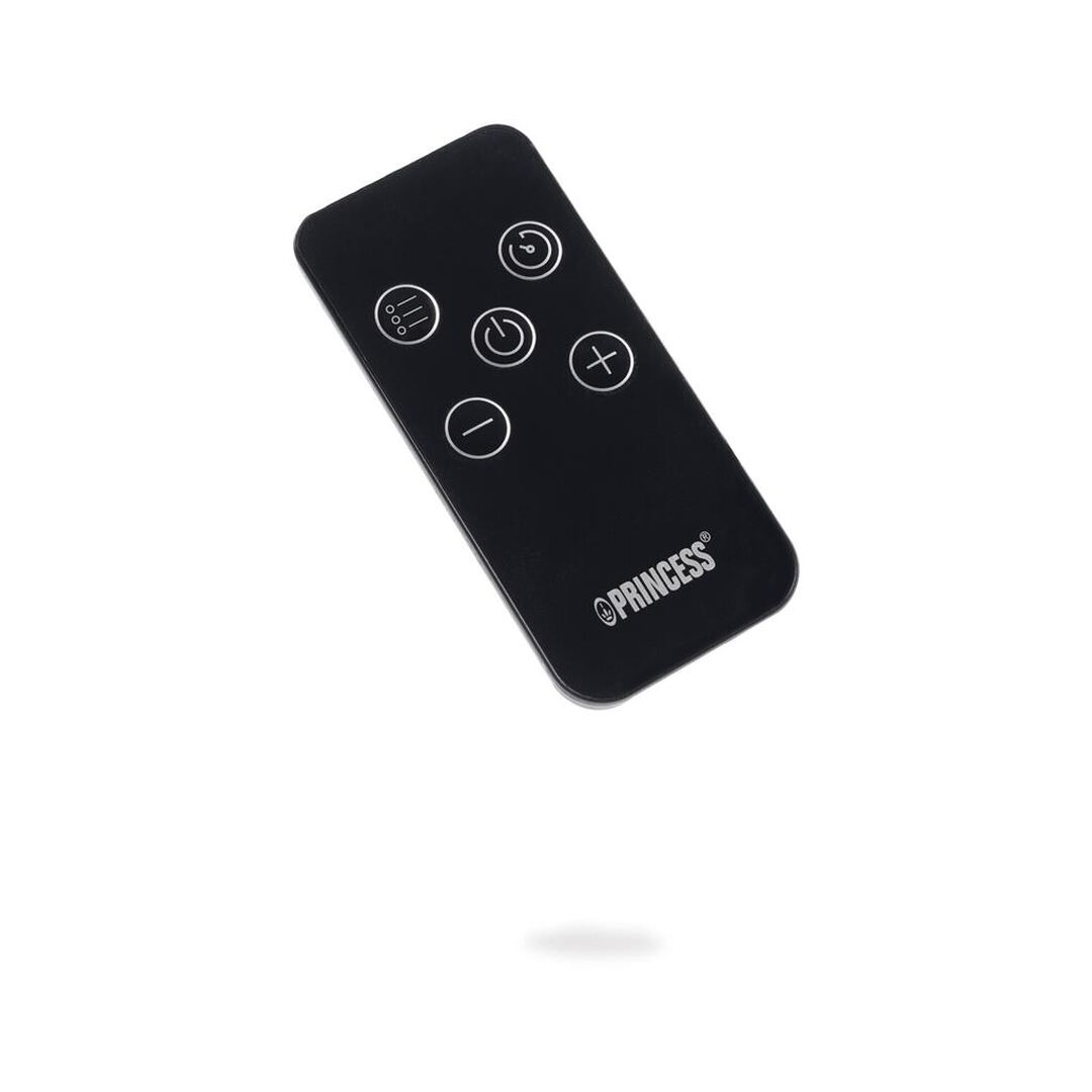 Calefactor cerámico 360° con panel de cristal Smart, controlado por app, Control Manual, por Smartphone o Voz, App Gratuita. 1800W de potencia para habitaciones de 25 m². Termostato ajustable y funcionalidad inteligente