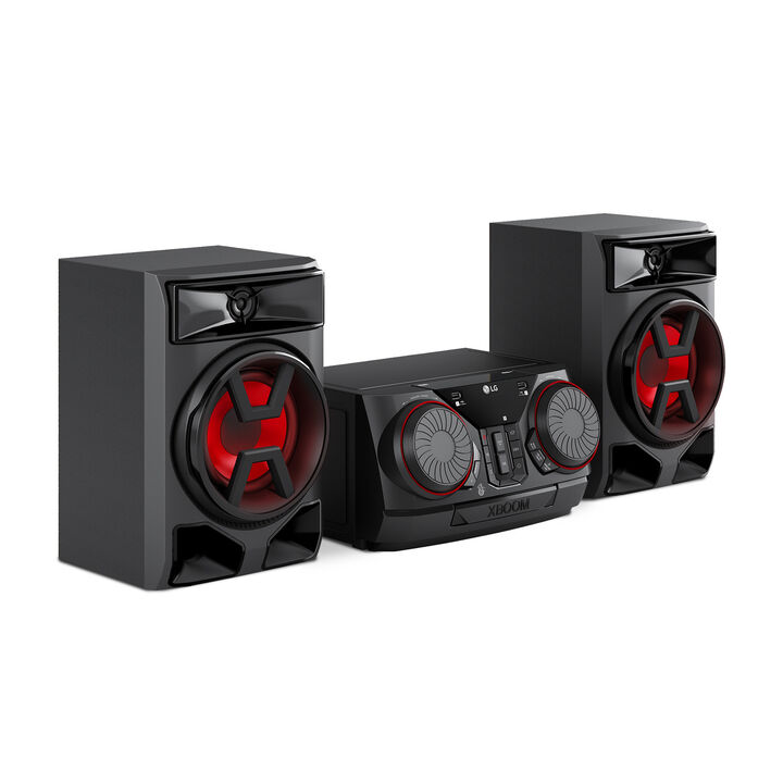 Altavoz LG XBOOM CK43N 300 W con USB, Bluetooth, Party Link y control giratorio.