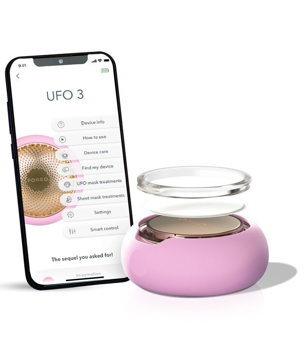 Un dispositivo de fototerapia antiedad de 2 min. para infusi&oacute;n de productos con fr&iacute;o, calor, masajeador facial T-Sonic y luz LED de espectro completo. Trae 22 rutinas preprogramadas de mascarillas, con 8 preconfiguradas.
