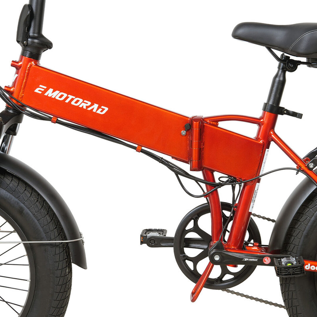 Bicicleta el&eacute;ctrica ciudad 20" Doogle Naranja