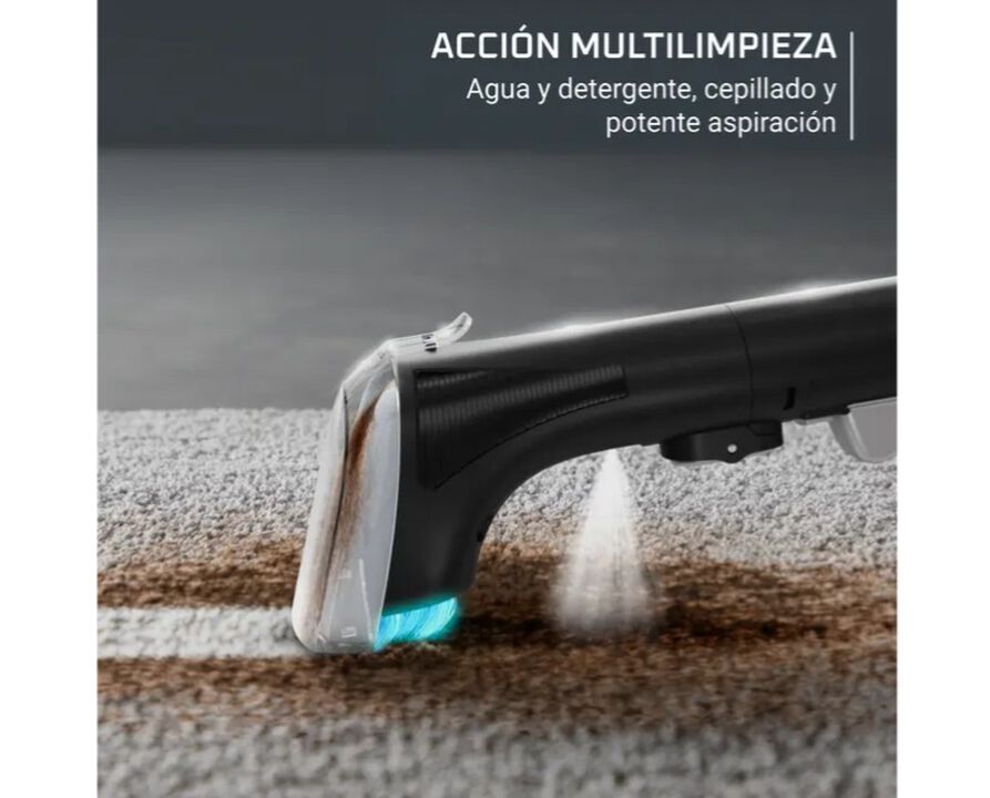 Aspirador de tapicerías, Limpieza rápida de derrames y manchas, hasta 12,5 kPa, 400 W, Incluye sistema de autolimpieza, Naranja