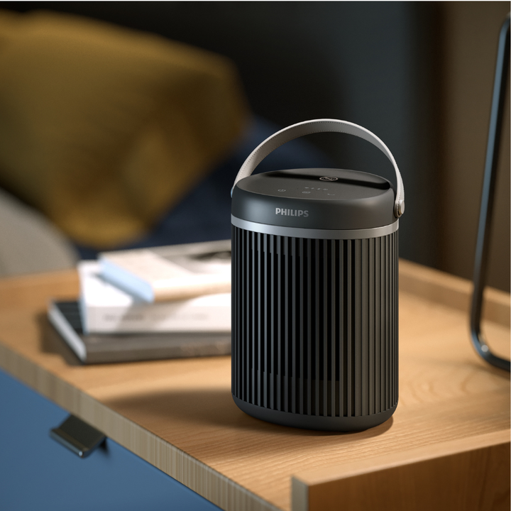 Tecnología EcoAI para ahorro de energía, ultrasilencioso, conectividad de aplicaciones, 5 funciones de seguridad avanzadas, 5 modos versátiles, oscilación de 45°, fácil portabilidad