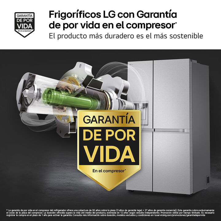 Frigor&iacute;fico Side by Side 623 L sin toma de agua, DoorCooling+, Fresh Converter y Wi-Fi.