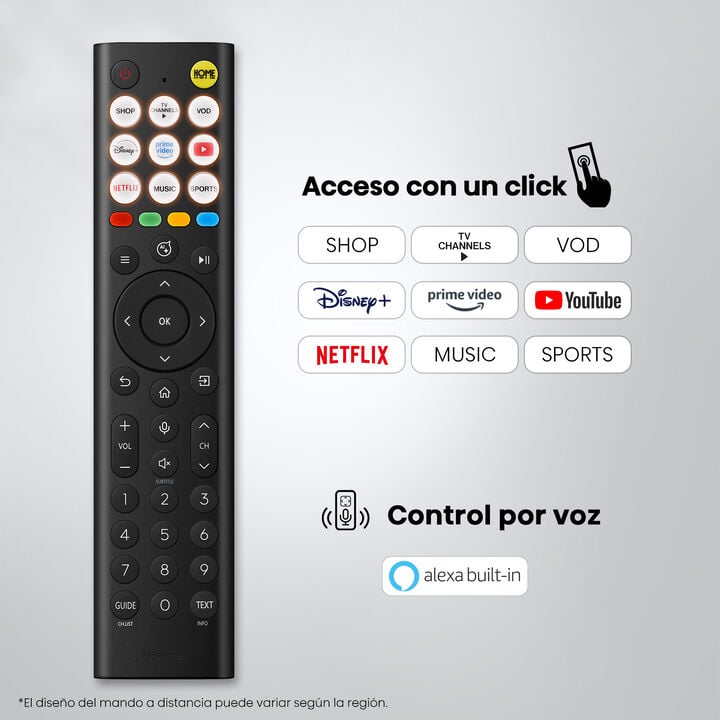 TV 4K UHD Hisense 65E7S con Smart TV