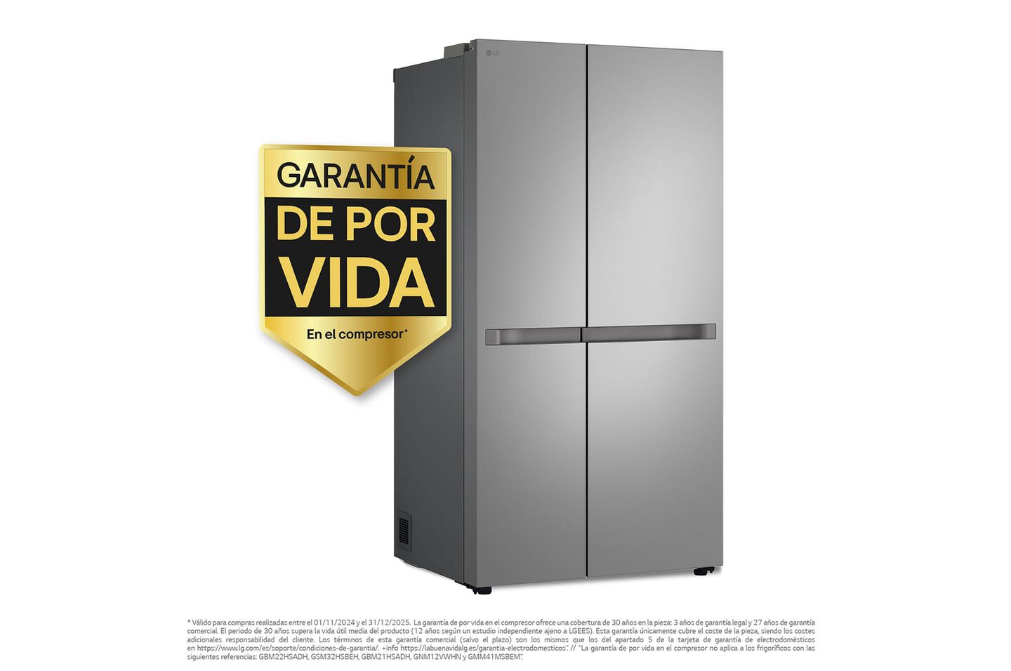 Frigor&iacute;fico Side by Side 664 L, clase E, Smart Inverter y compartimentos amplios.