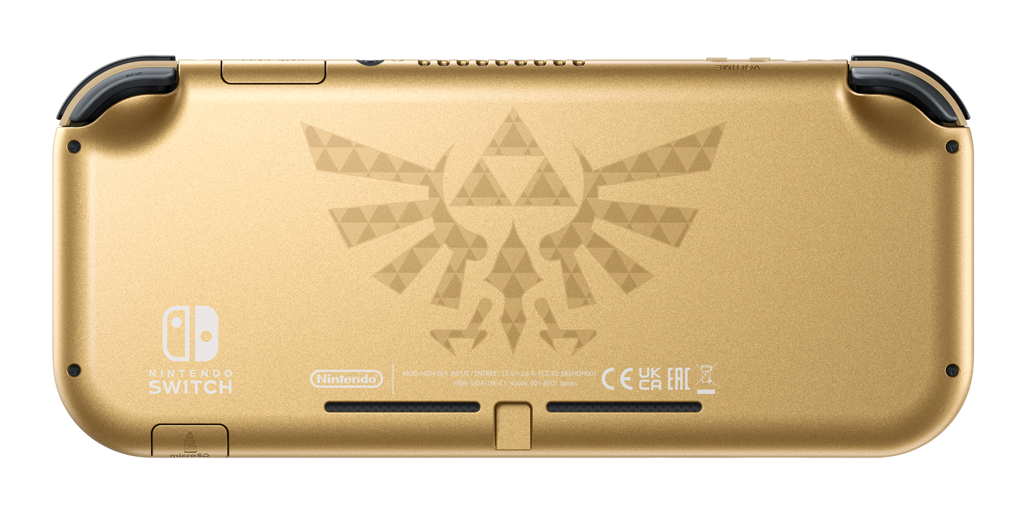 CONSOLA NINTENDO SWITCH LITE CONSOLA DORADA EDICI&Oacute;N ESPECIAL HYRULE VERSI&Oacute;N ESPA&Ntilde;OLA