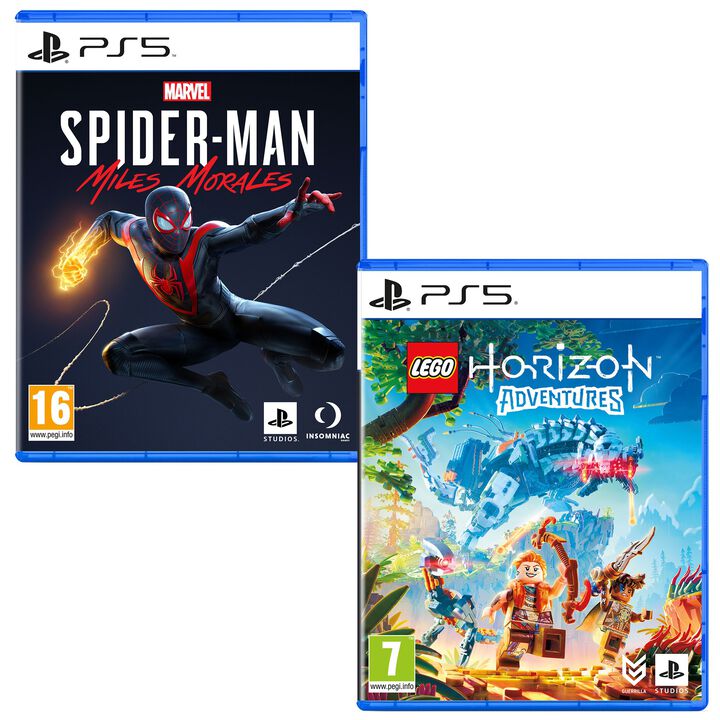 Pack Videojuegos LEGO Horizon Adventures PS5 + Spider-Man Miles Morales PS5