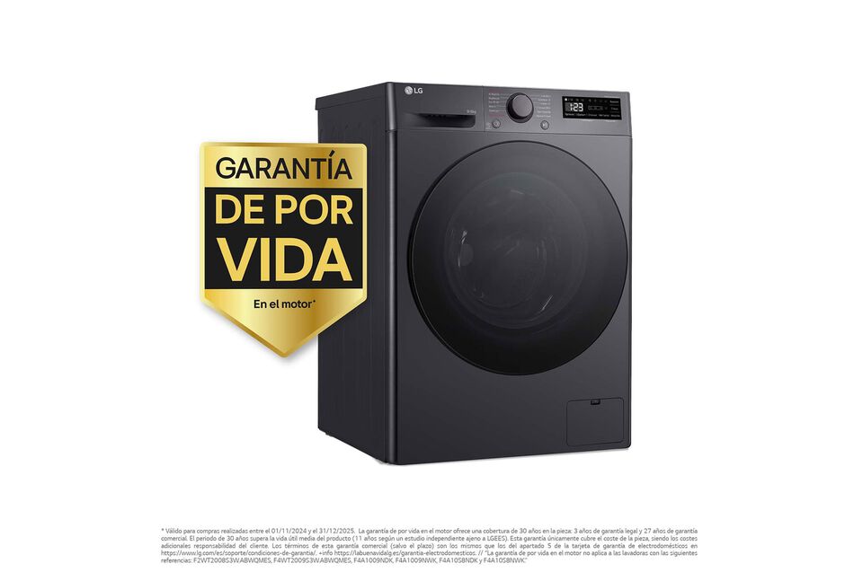 Lavasecadora LG 9 kg lavado / 6 kg secado con AI Direct Drive, TurboWash 360º y Steam™