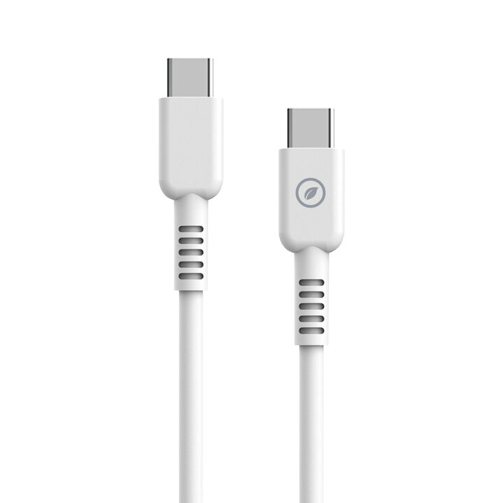 &iexcl;Carga o transfiere datos entre tus dispositivos y contribuye a cuidar el planeta! 

Cable para carga y transferencia de datos con conector Tipo C a Tipo C, 3A transferencia r&aacute;pida, 1,2m de longitud, en color blanco y 100% reciclable.&nbsp;Con un dise&ntilde;o patentado y homologado con el certificado CRS, conforme son productos reciclables y hechos con productos reciclados. Carga tus dispositivos cuidando el planeta en el proceso, y ll&eacute;vate de regalo un organizador de cables gratuito. 

En muvit for change nos comprometemos a donar el 1% de los ingresos para el planeta*.