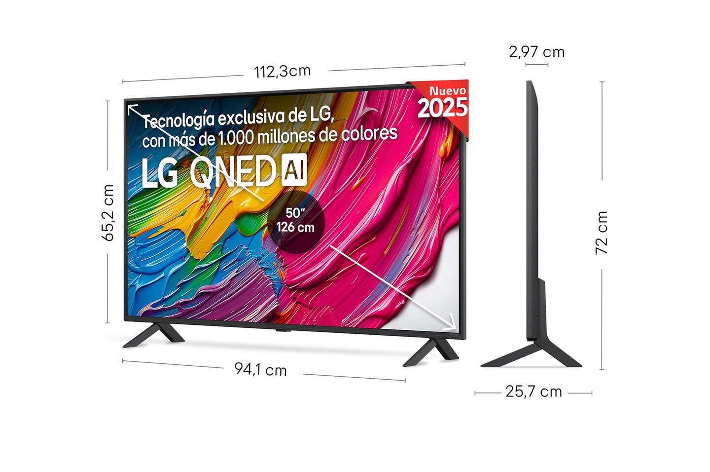 Smart TV LG QNED AI QNED80 50 pulgadas 4K 2025