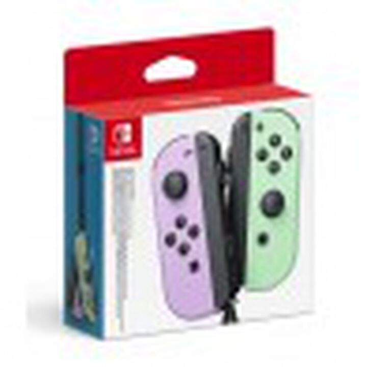 Conjunto compuesto por 2 mandos Joy-Con, uno Izquierda (color morado)  y otro Derecha (color verde).
MANDOS JOY-CON 
 Un mando o dos, en vertical o en horizontal, control por movimiento o mediante botones&hellip; Con los nuevos mandos Joy-Con para Nintendo Switch tendr&aacute;s flexibilidad total a la hora de jugar y descubrir&aacute;s nuevas formas de interactuar que transformar&aacute;n por completo tus experiencias de juego. 
 Su dise&ntilde;o incluye la sofisticada funci&oacute;n de vibraci&oacute;n HD, que ofrece una vibraci&oacute;n mucho m&aacute;s realista que antes, y permite utilizar uno en cada mano o compartirlos con un amigo; adem&aacute;s de poder incorporarlos al armaz&oacute;n para controles Joy-Con (venta por separado) que los transformar&aacute; en un mando de estilo tradicional. Cada Joy-Con contiene sus propios botones, sensor de aceler&oacute;metro y sensor de movimiento que posibilita que puedan funcionar como un mando independiente. 
 Adem&aacute;s, los Joy-Con integran nuevas prestaciones que hacen de Nintendo Switch m&aacute;s interactiva. Por un lado, el Joy-Con izquierdo tiene un bot&oacute;n de captura para hacer capturas de pantalla durante tus partidas y compartirlas a trav&eacute;s de las redes sociales. El Joy-Con derecho, por su parte, dispone de un punto NFC para usar figuras amiibo, as&iacute; como una c&aacute;mara infraroja de movimiento que detecta la distancia, forma y movimiento de objetos cercanos en los juegos dise&ntilde;ados para esta tecnolog&iacute;a.