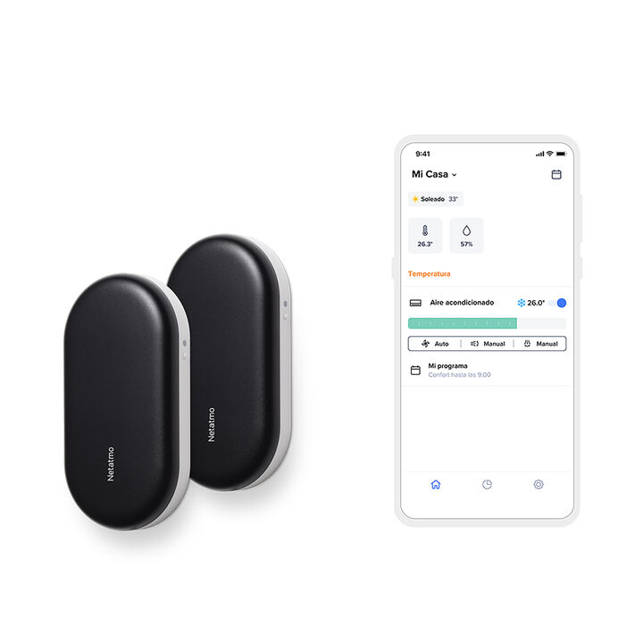 Conecta tu aire acondicionado con toda facilidad. El control inteligente de aire acondicionado te permite tomar el control de tu aire acondicionado o bomba de calor aire en cualquier momento, dondequiera que estés desde tu smartphone.