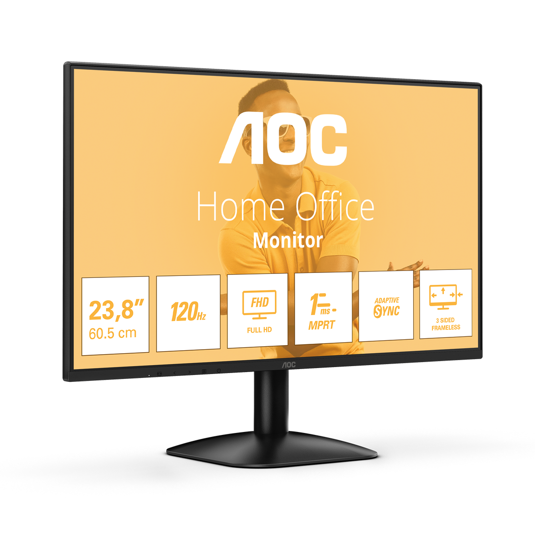 Monitor 24" FHD 120Hz HDMI, external PSU