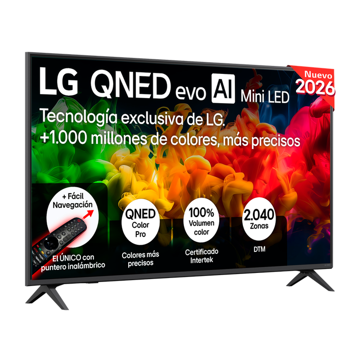 Smart TV LG QNED evo MiniLED AI QNED8E 50 pulgadas 4K 2026